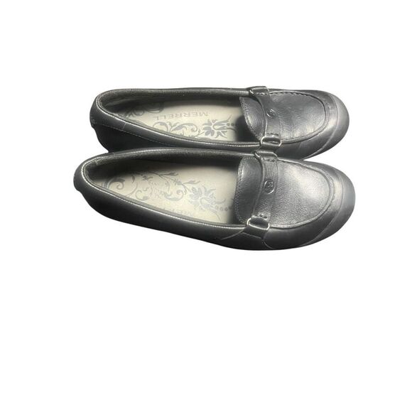 Merrell Womens Black Leather Loafer Slip On Shoes Size 8 - Picture 2 of 16